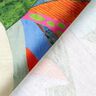 tessuto arredo mezzo panama Foglie tropicali – arancione/verde scuro,  thumbnail number 4