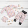jersey di cotone Righe di pastello – bianco lana/violetto pastello,  thumbnail number 6