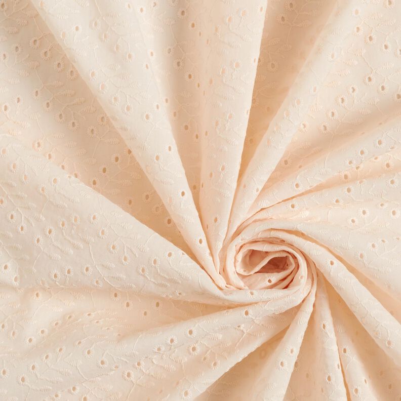 batista ricami a giorno Tralci di foglie – crema,  image number 4