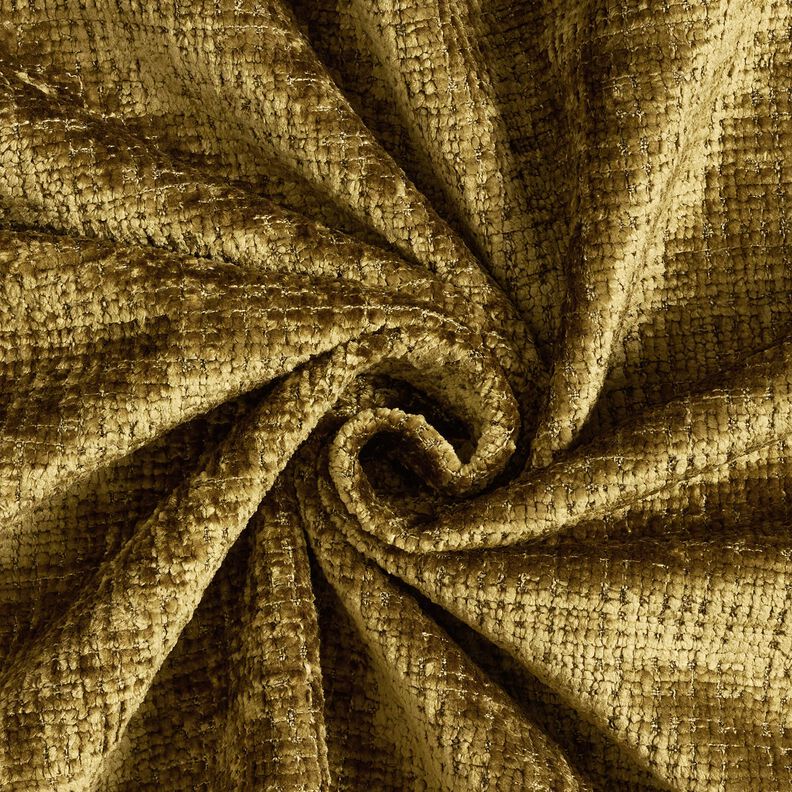 tessuto da tappezzeria ciniglia tinta unita – verde oliva, image number 1