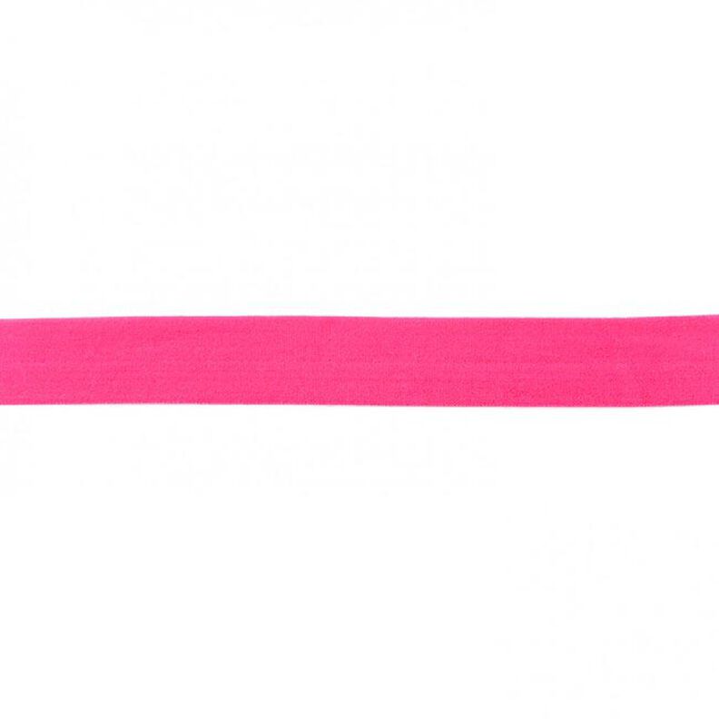 Fettuccia elastica  opaco [20 mm] – rosa fucsia acceso,  image number 1