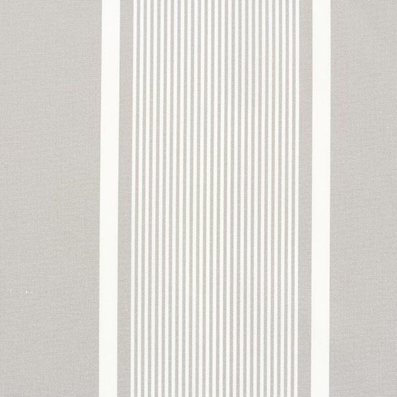 Tessuti da esterni canvas mix di righe – grigio chiaro/bianco,  image number 1