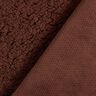Soffice tessuto in peluche – marrone scuro,  thumbnail number 4