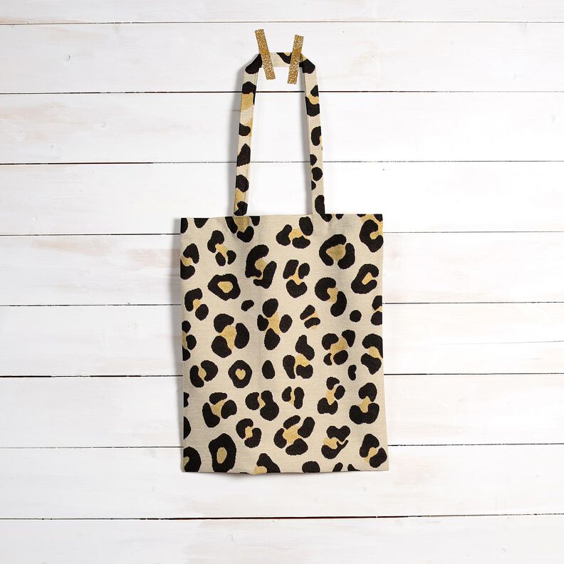 tessuto arredo gobelin leopardo – beige chiaro/nero,  image number 8