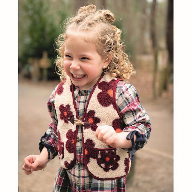 tessuto peluche fiori | Poppy Fabrics &ndash; lavanda/albicocca,  image number 6