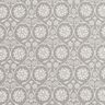 tessuto in cotone cretonne Fiori e tralci – grigio argento/bianco,  thumbnail number 1