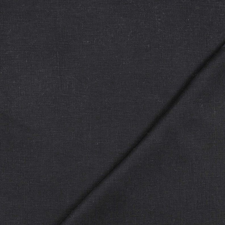 Lino europeo tinta unita – nero, image number 3
