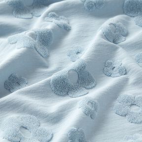 Maglia in spugna fiori – blu-argento, 