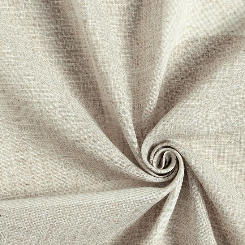 tessuto per tende a vetro misto lino Forme – tortora chiaro/naturale, image number 3