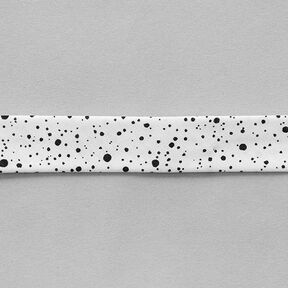 sbieco, macchie [ 20 mm ] – bianco/nero, 
