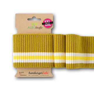 GOTS tessuto in maglia per bordi e polsin CUFF ME RIPPED [140 cm | 7,5 cm] | Albstoffe, 
