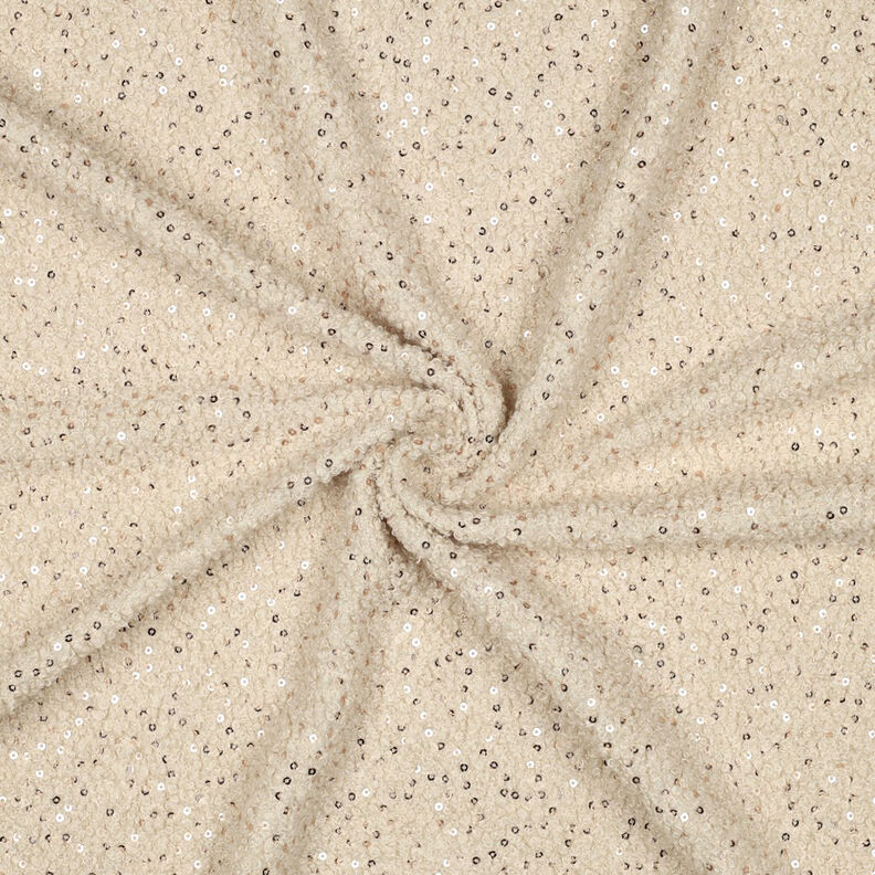 maglia bouclé paillettes tinta unita | Poppy Fabrics – anacardo,  image number 4