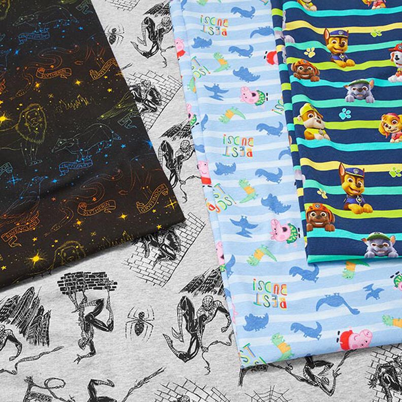 jersey di cotone Tessuto oggetto di licenza animali araldici costellazioni Harry Potter | Warner,  image number 5
