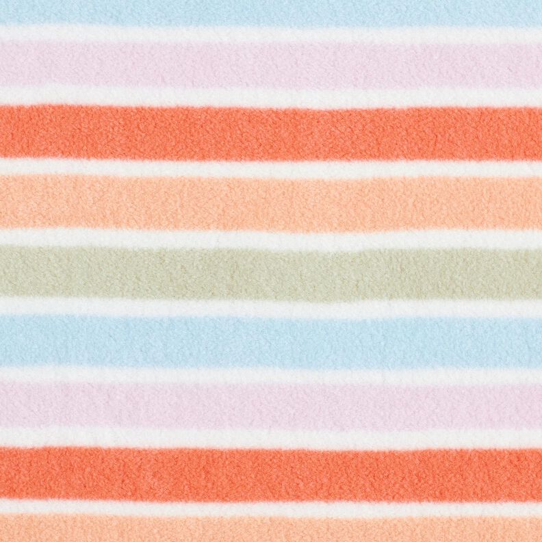 pile antipilling Strisce variopinte – bianco,  image number 1