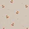 GOTS French terry, felpa estiva Volpe con maglione stampa digitale – mandorla,  thumbnail number 1