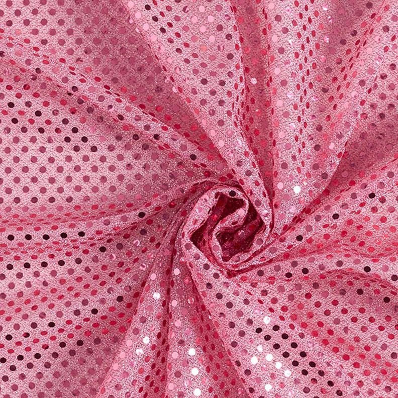 tessuto con paillettes, piccoli pois – rosa,  image number 4