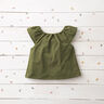mussolina / tessuto doppio increspato – verde oliva,  thumbnail number 8