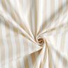 Tessuto in cotone a righe – bianco/anacardo,  thumbnail number 3