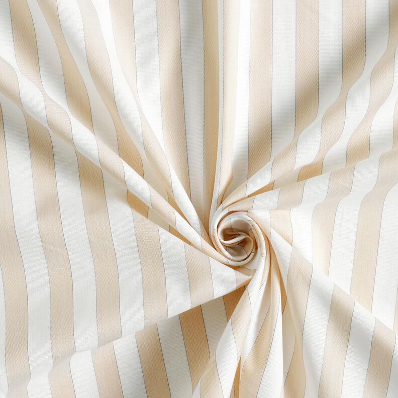 Tessuto in cotone a righe – bianco/anacardo, image number 3