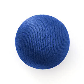 Bottone rivestito, Satin duchesse – blu reale, 