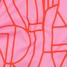 Voile di cotone Town | Nerida Hansen – violetto pastello/rosso fuoco,  thumbnail number 2