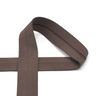 Nastro in sbieco jersey di cotone [20 mm] – marrone nerastro,  thumbnail number 1