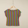 jersey laminato Arcobaleno di scaglie di sirena – nero/mix di colori,  thumbnail number 5