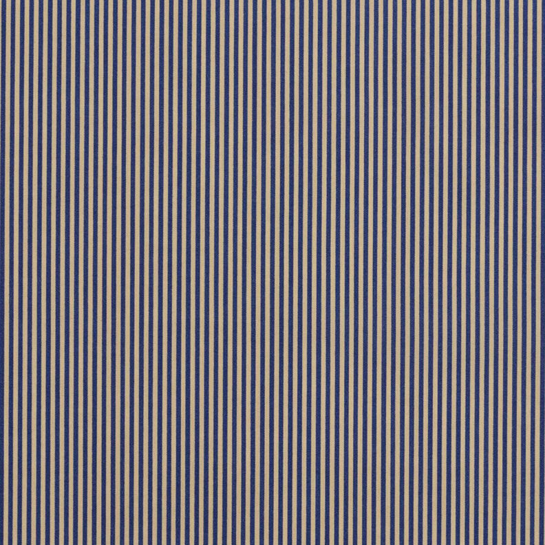 Tessuto per camicia a righe verticali – blu marino/beige,  image number 1