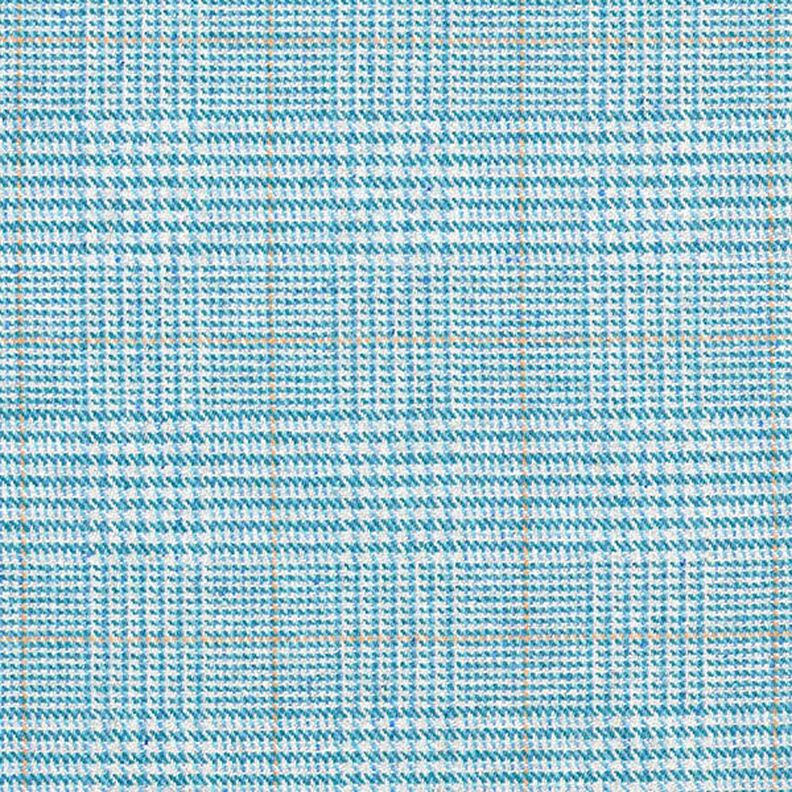 Tessuto in lana Principe di Galles – turchese,  image number 1