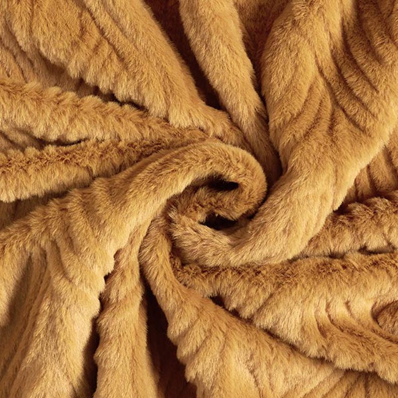 ecopelliccia linee ondulate – marrone capriolo, image number 3