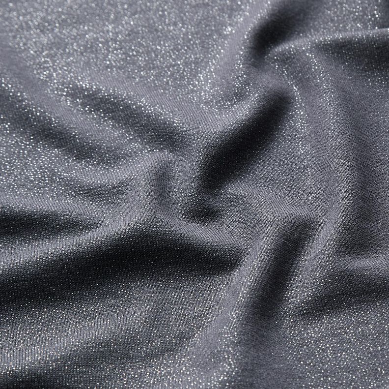 jersey di viscosa Glitter – antracite,  image number 2