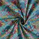 tessuto in cotone cretonne uccelli nel campo fiorito – blu notte,  thumbnail number 3