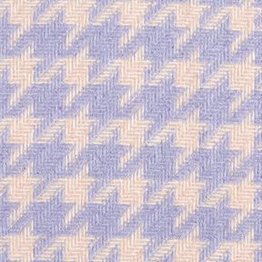 Tessuto per ccappott pied de poule a trama grossa – beige/lillà, 