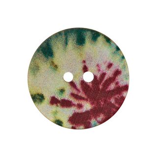 bottone in madreperla, 2 fori  – mix di colori, 