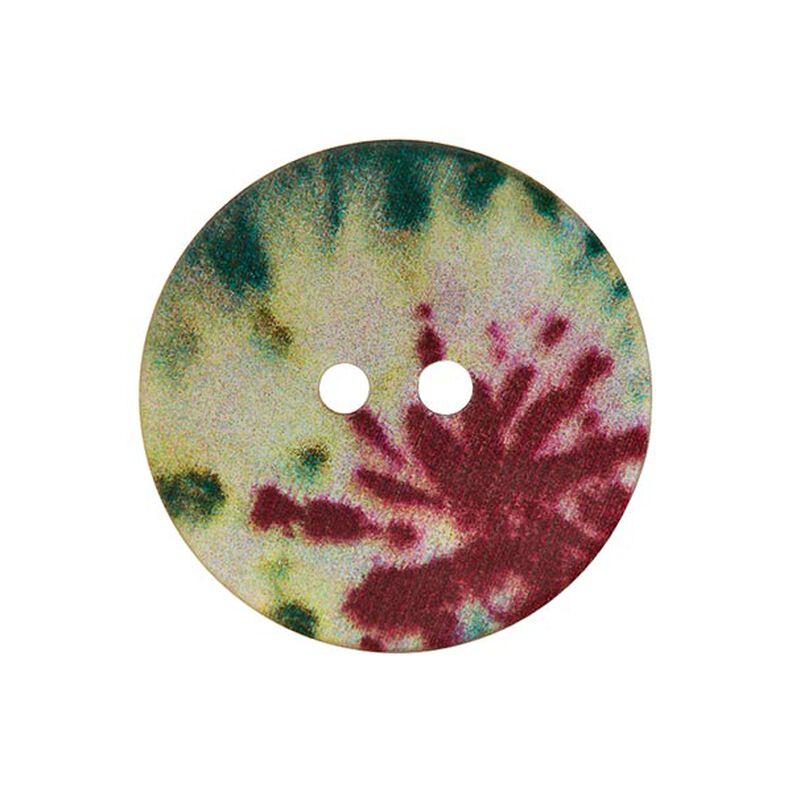 bottone in madreperla, 2 fori  – mix di colori,  image number 1