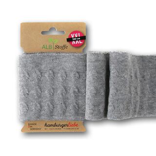 GOTS tessuto in maglia per bordi e polsin CUFF ME 3D [140 cm | 8 cm] | Albstoffe, 