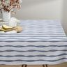 tessuto arredo mezzo panama Righe ondulate – blu,  thumbnail number 7