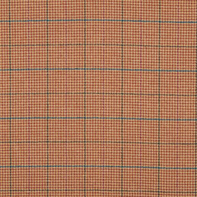 tessuto per cappotti, quadri e pied de poule con effetto glitter – beige/rame, 