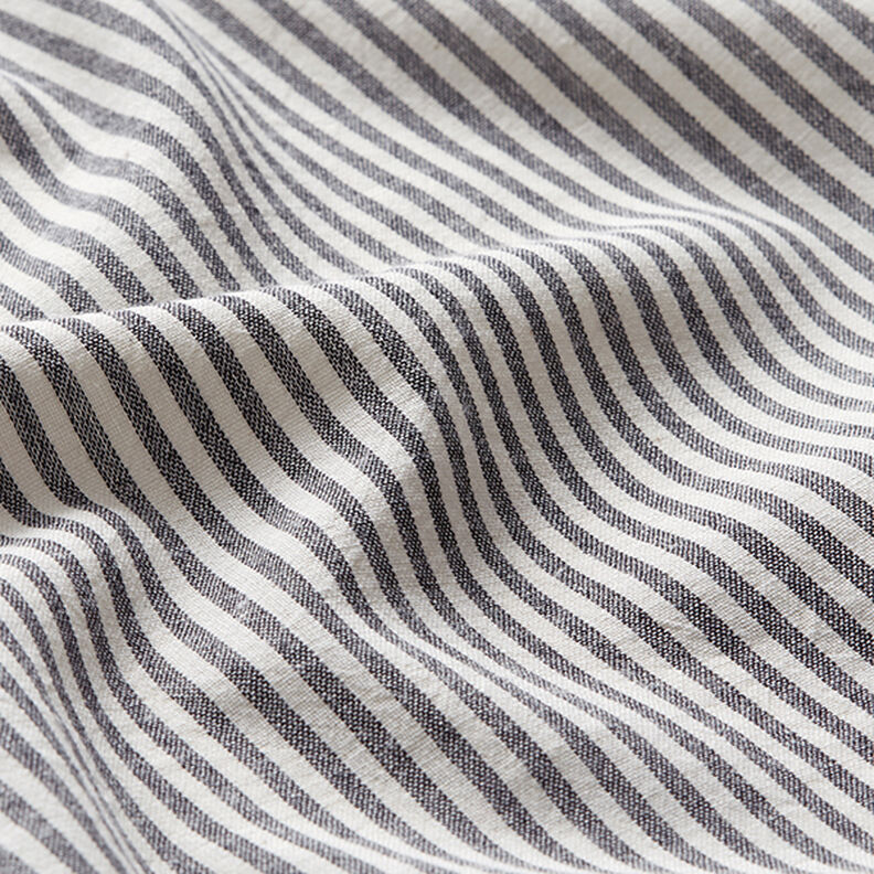 misto cotone viscosa righe – nero/bianco lana,  image number 2