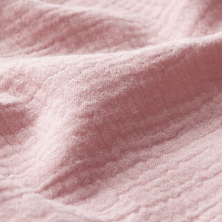 mussolina / tessuto doppio increspato – rosa anticato, 