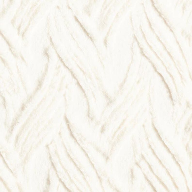 ecopelliccia linee ondulate – bianco lana,  image number 1