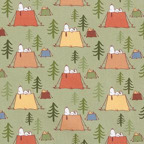 popeline di cotone, tessuto oggetto di licenza, Snoopy & Woodstock in campeggio | Peanuts ™ –, 
