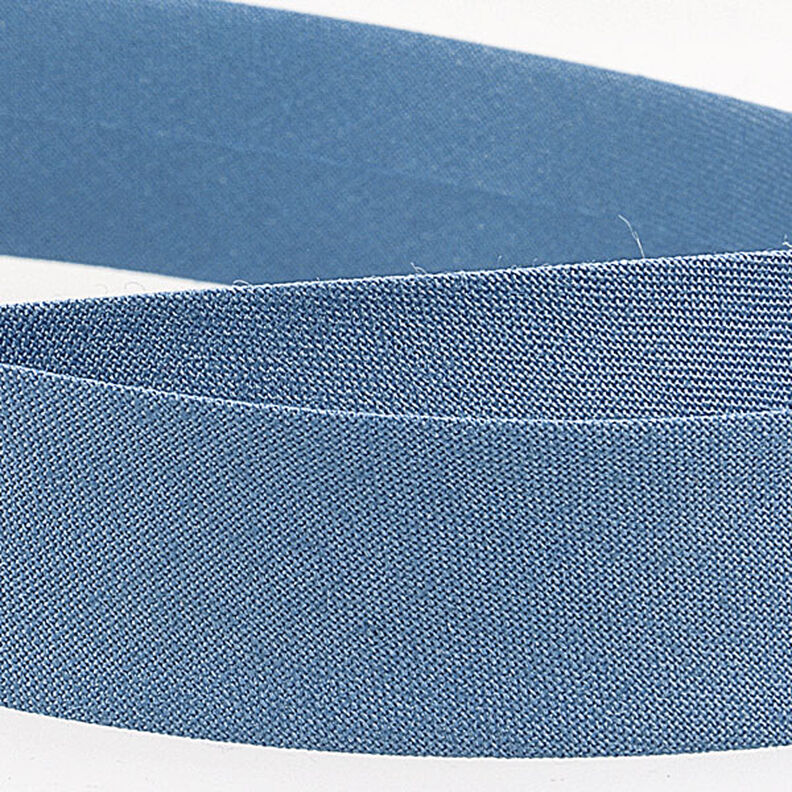 Nastro in sbieco Polycotton [20 mm] – grigio blu,  image number 2