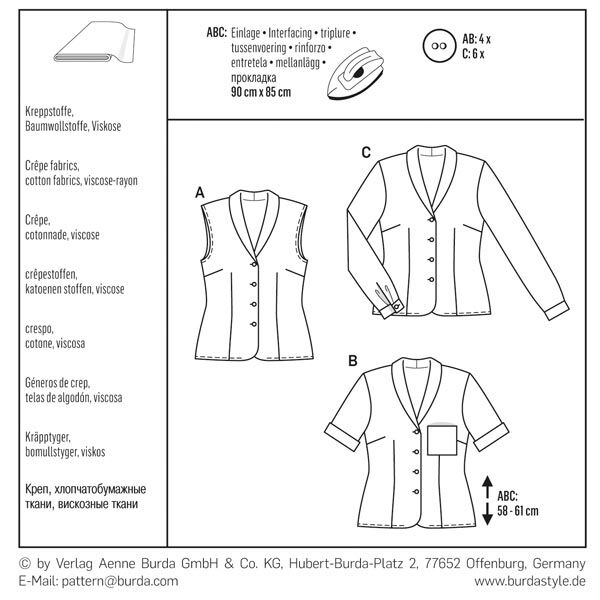 camicetta, Burda 6533,  image number 7