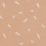 jersey di cotone foglie – marrone chiaro,  thumbnail number 1