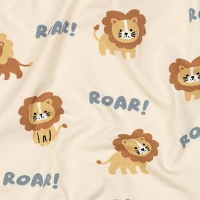 jersey di cotone leone | Poppy Fabrics – beige chiaro/marrone capriolo, 