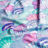 tessuto per costumi da bagno UPF50 Conchiglie – azzurro/lilla bluastro,  thumbnail number 2