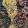 Quadri di fiori in chiffon crêpe – nero,  thumbnail number 5