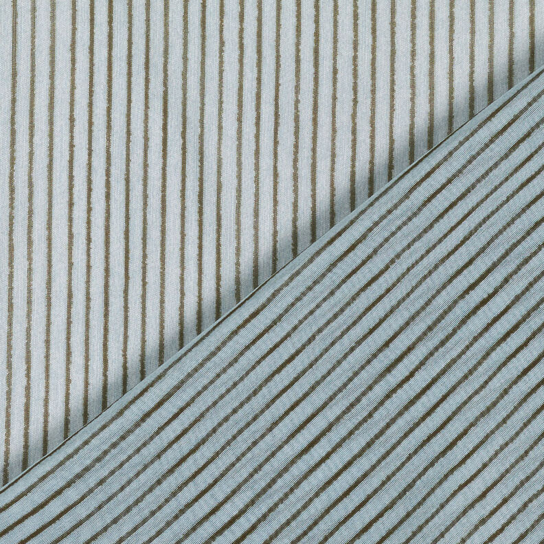 Chiffon di seta a righe strette – azzurro/grigio scuro,  image number 5