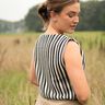 tessuto in maglia righe | Poppy Fabrics – nero/bianco lana,  thumbnail number 7